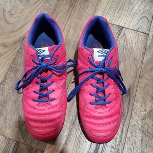 Umbro Pink and Purple Futsal (Indoor Soccer) Shoes